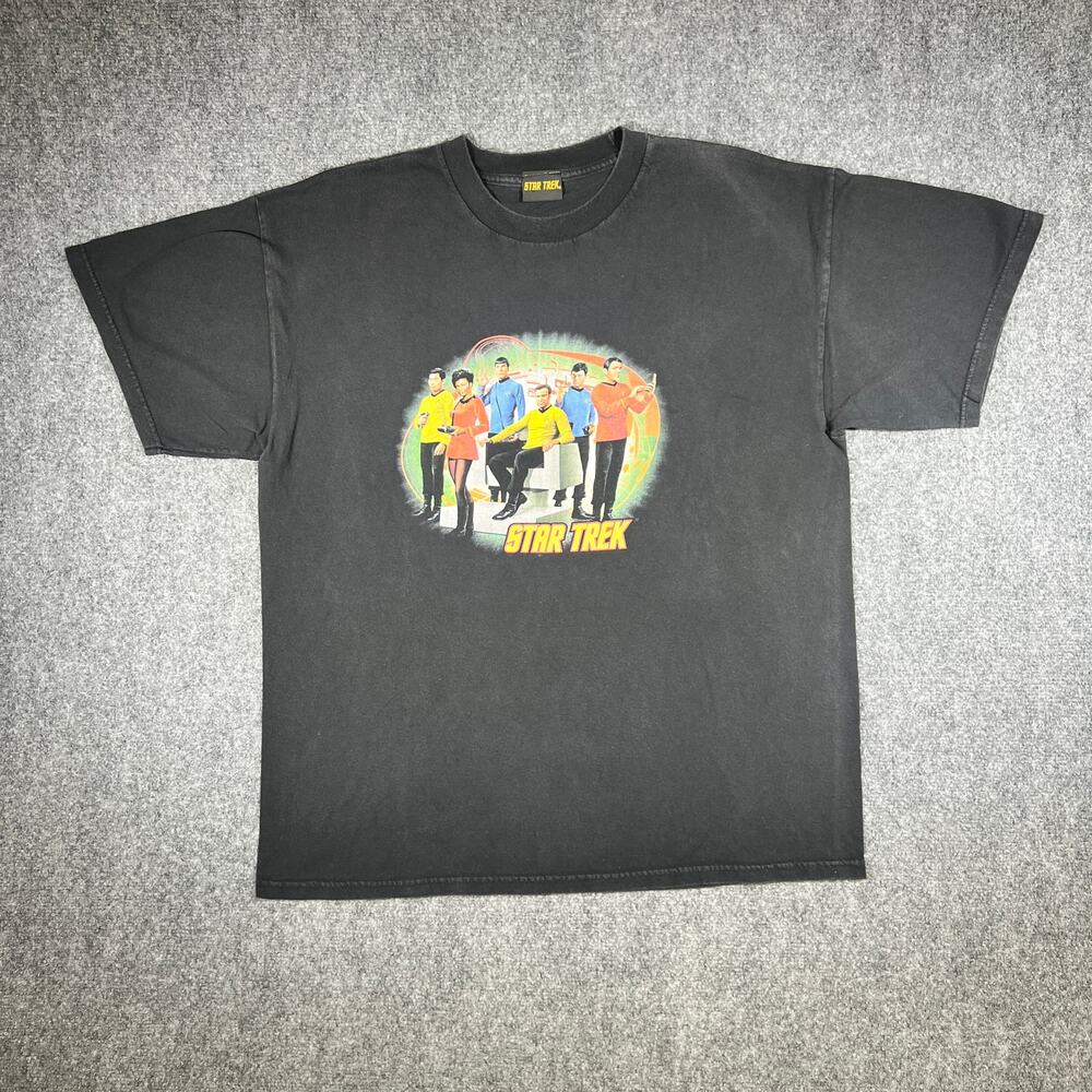 2011 Star Trek Original Series Cast T-Shirt Black Large